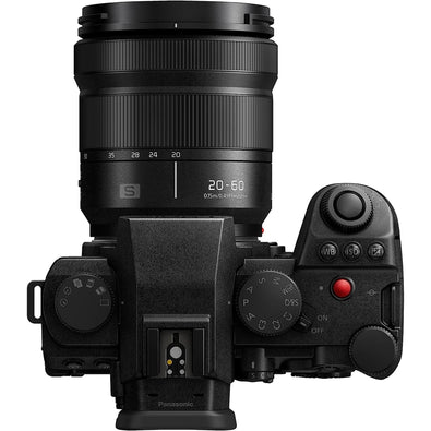 Panasonic LUMIX S5IIX Mirrorless Camera, 24.2MP Full Frame with Phase Hybrid AF, Unlimited 4:2:2 10-bit Recording, 5.8K Pro-Res, RAW Over HDMI, IP Streaming with 20-60mm F3.5-5.6 Lens - DC-S5M2XKK