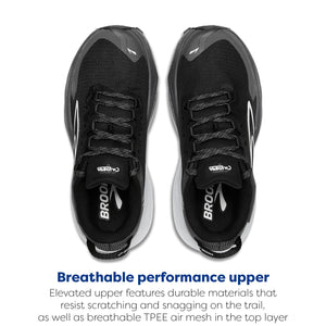 Brooks Women’s Caldera 8 Ultra Trail Running Shoe - Black/Blackened Pearl/White - 6 Medium