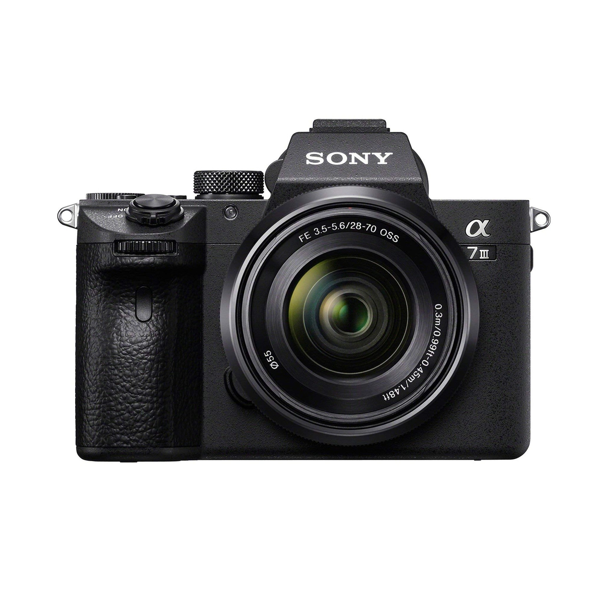 Sony a7 III Full-frame Mirrorless Interchangeable-Lens Camera with 28-70mm Lens Optical with 3-Inch LCD, Black ILCE7M3K/B Renewed - Reconditioned Sony