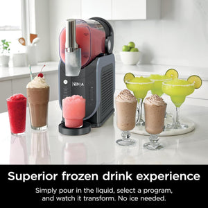 Ninja SLUSHi Professional Frozen Drink Maker with RapidChill Technology, Frozen Drink & Slushie Machine, 5 Preset Programs, Frozen Margaritas, Frappés, and More, Grey, FS301C, Canadian Version
