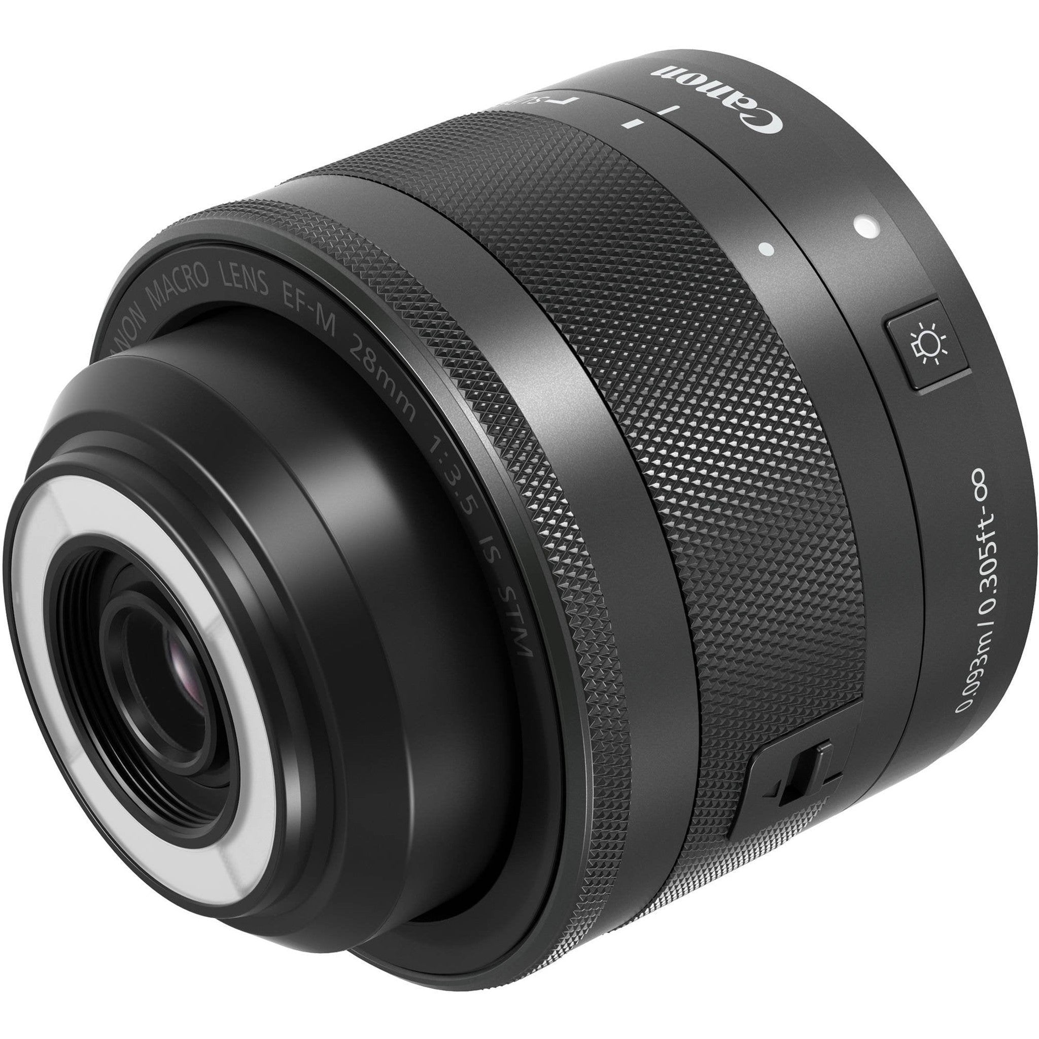 Canon EF-M 28mm f/3.5 Macro IS STM Lens With Lens Case AND Cleaning Kit