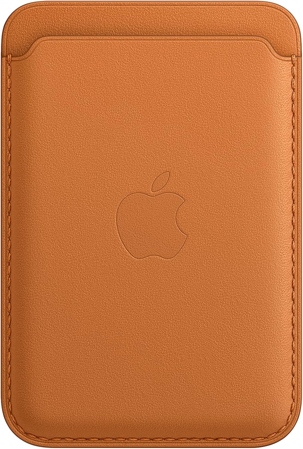 Apple Leather Wallet with MagSafe for iPhone - Now with Find My Support - Golden Brown