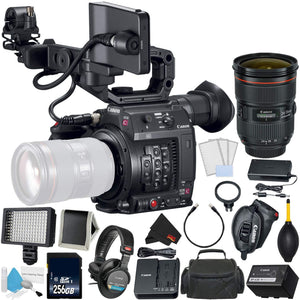 Canon EOS C200 Cinema Camera -EF-Mount International Model 2215C002 Bundle with Canon 24-70 F/2.8L II USM - Used Canon