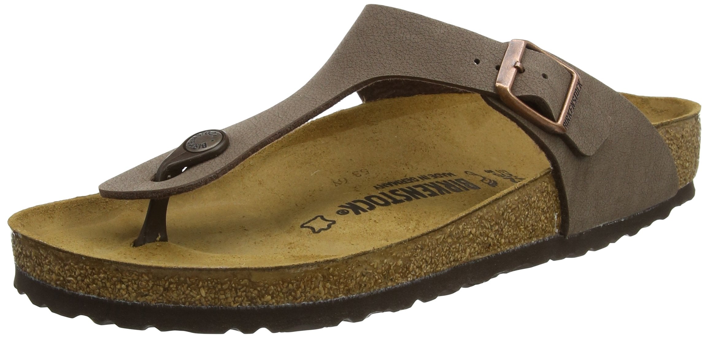 BIRKENSTOCK Gizeh Birkibuc Mocha Birkibuc 41 US Women's 10-10.5 Regular