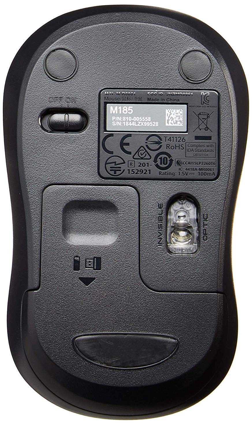 Logitech M185 Wireless Mouse for Computers Laptops Fast Scrolling Bundle 50-Pack