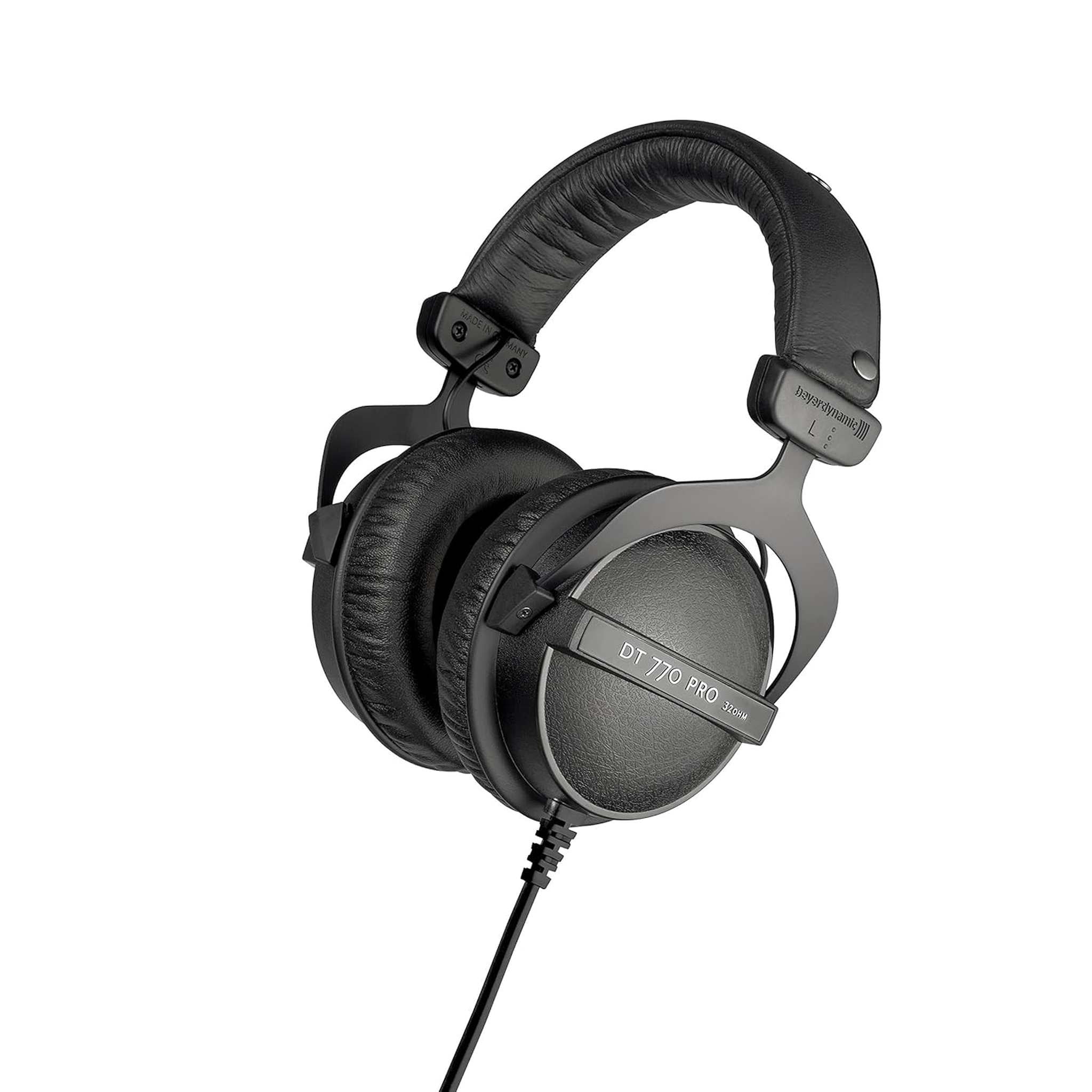 Beyerdynamic DT 770 PRO 32 Ohm Studio Headphone - 6" Velcro Straps - Card Reader - Headphone Cleaner 4oz Base Bundle