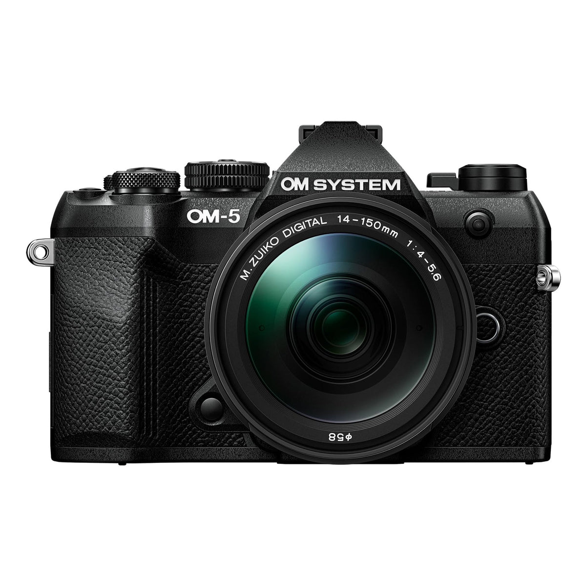 OM SYSTEM OM-5 Mark II BLK w/M.ZUIKO Digital 14-150mm f4.0-5.6 II Compact Light Weight Weather Sealed 4K Video Camera Best for Outdoor Travel - Reconditioned