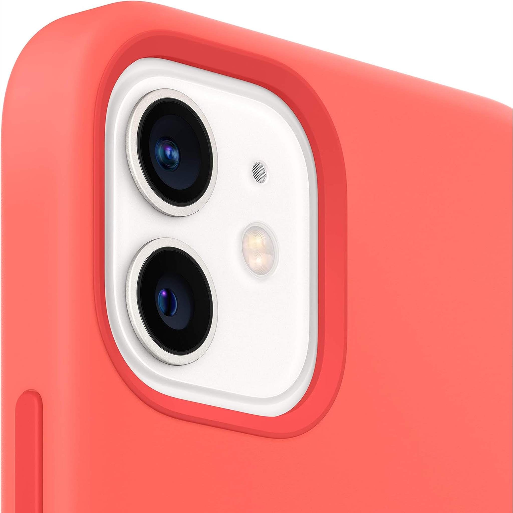 Apple iPhone 12 and iPhone 12 Pro Silicone Case with Magsafe - Pink Citrus Apple