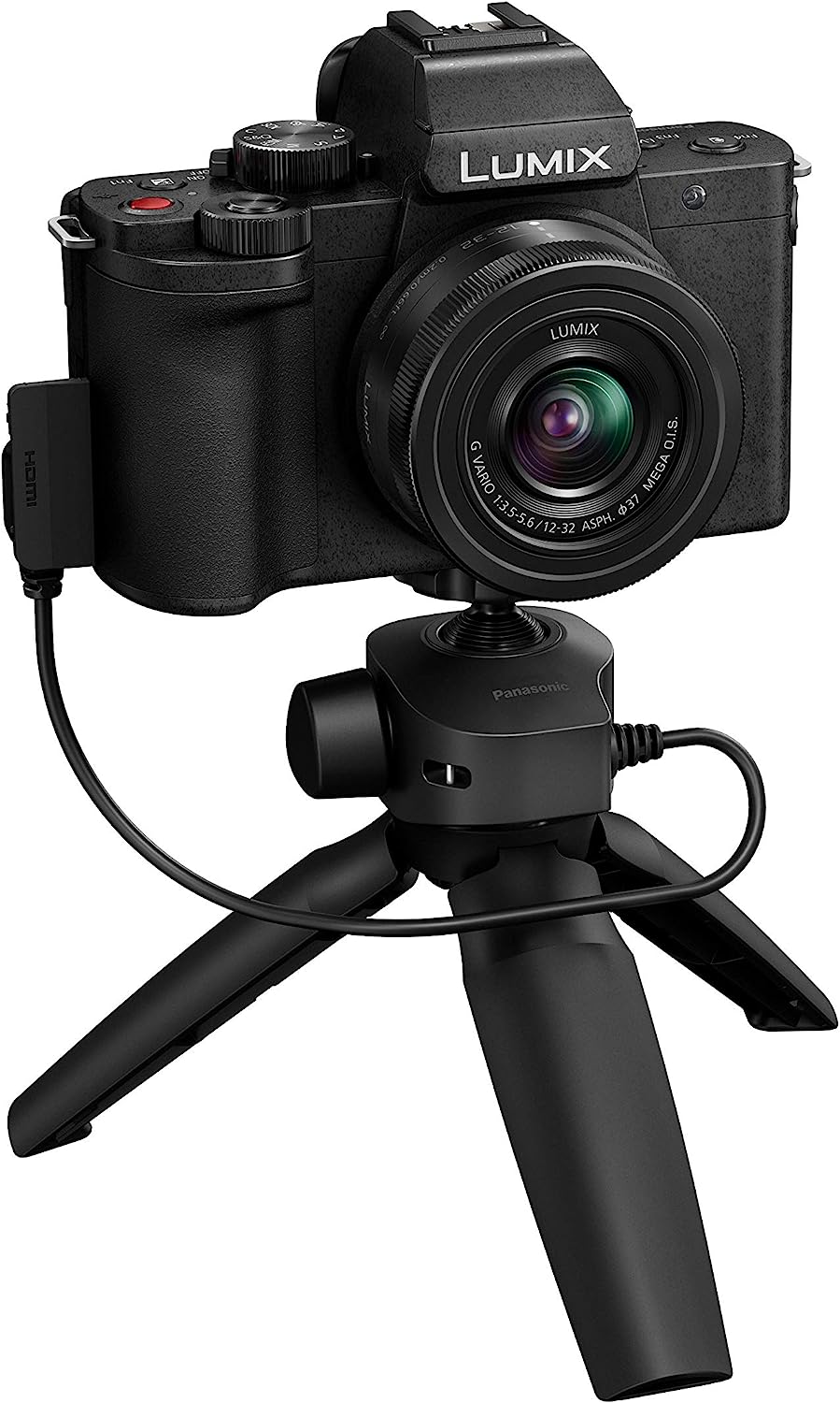 Panasonic LUMIX G100 4k Mirrorless Camera for Photo and Video w/12-32mm Lens, 5-Axis Hybrid I.S, DC-G100VK (Black)