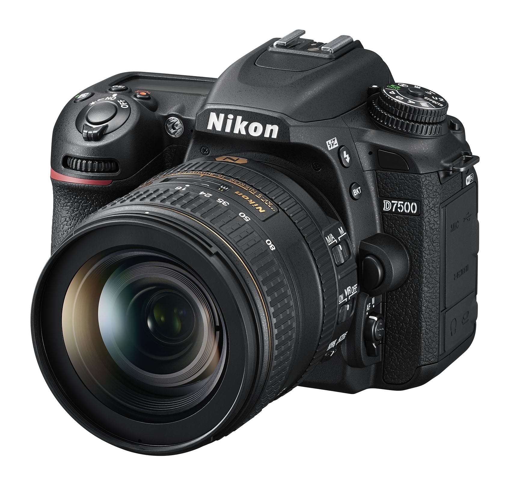 Nikon D7500 20.9MP DSLR Camera with AF-S DX NIKKOR 16-80mm f/2.8-4E ED VR Lens, Black (International Model)