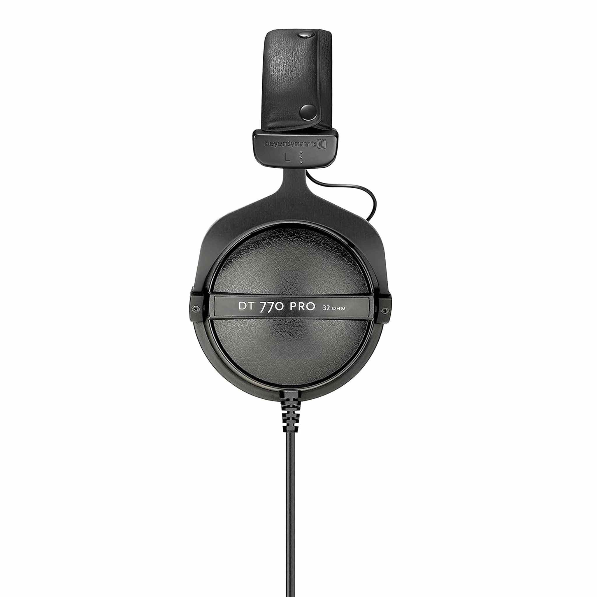 Beyerdynamic DT 770 PRO 32 Ohm Studio Headphone - 6" Velcro Straps - Card Reader - Headphone Cleaner 4oz Base Bundle