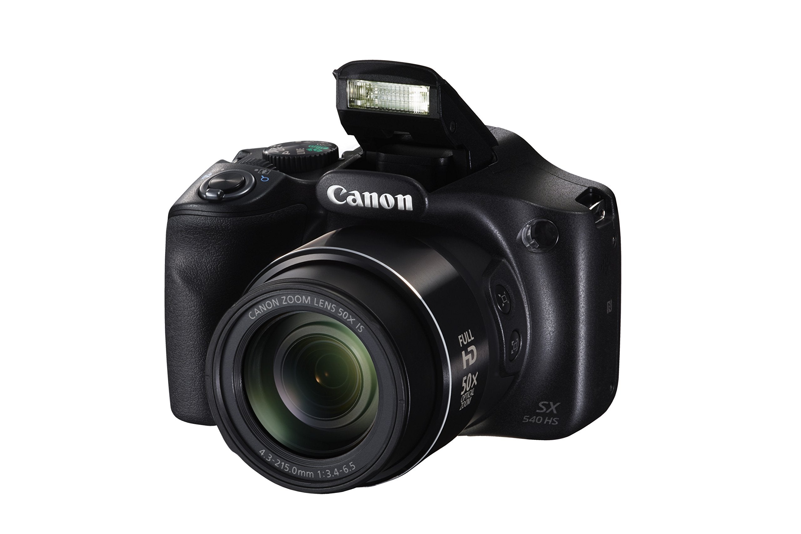 Canon PowerShot SX540 Digital Camera w/ 50x Optical Zoom - Wi-Fi & NFC Enabled (Black) - Used