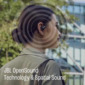 JBL Sense Pro - True Wireless Open-Ear Headphones with Spatial Sound Black