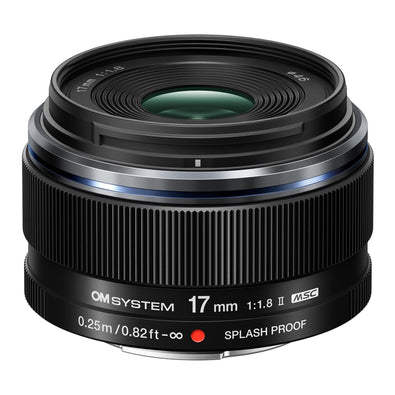 OM SYSTEM Olympus M.Zuiko Digital 17mm F1.8 II for Micro Four Thirds System Camera, Weather Proof, Compact Design, Beautiful Bokeh, Bright
