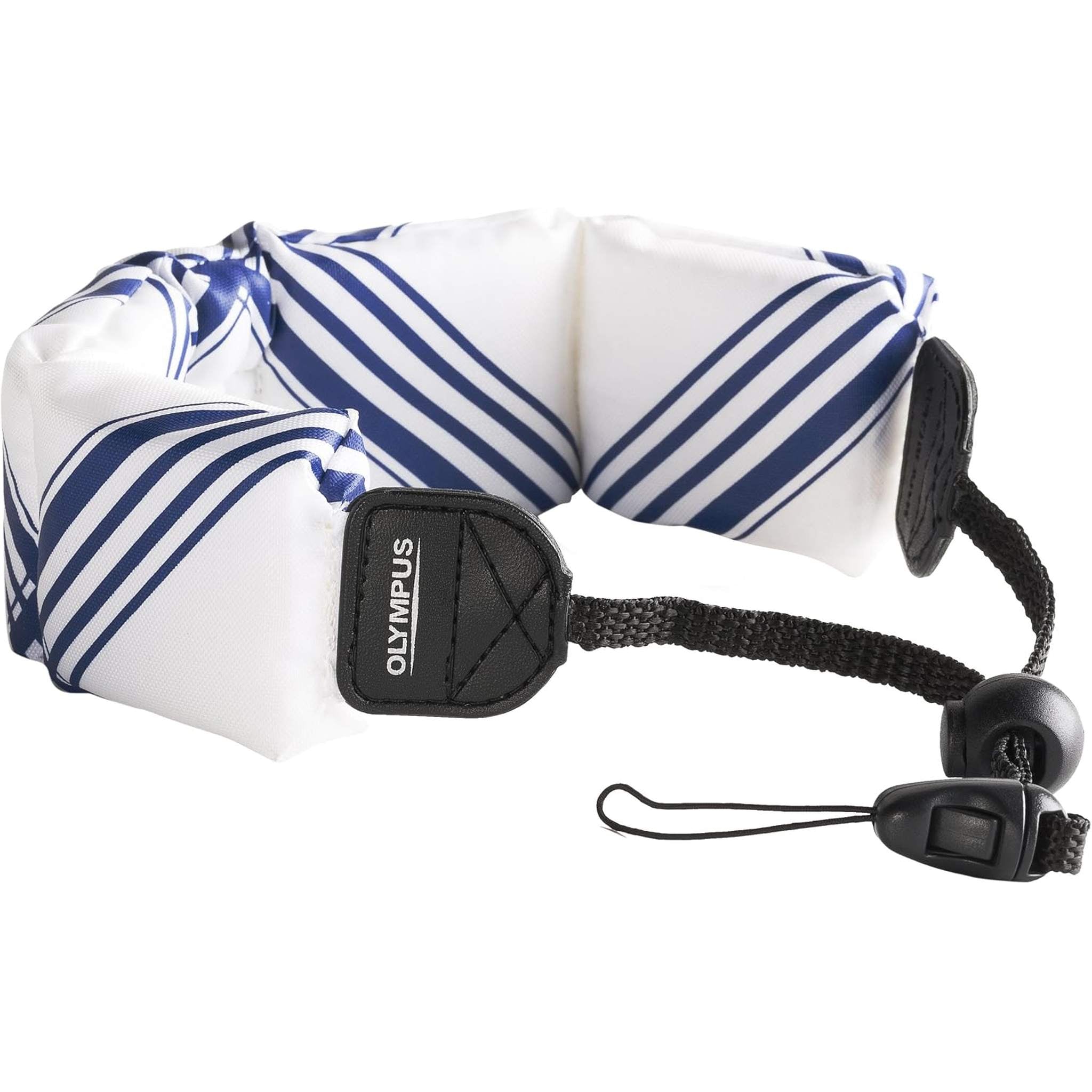 Olympus Fashion Float Strap for Camera White with Blue