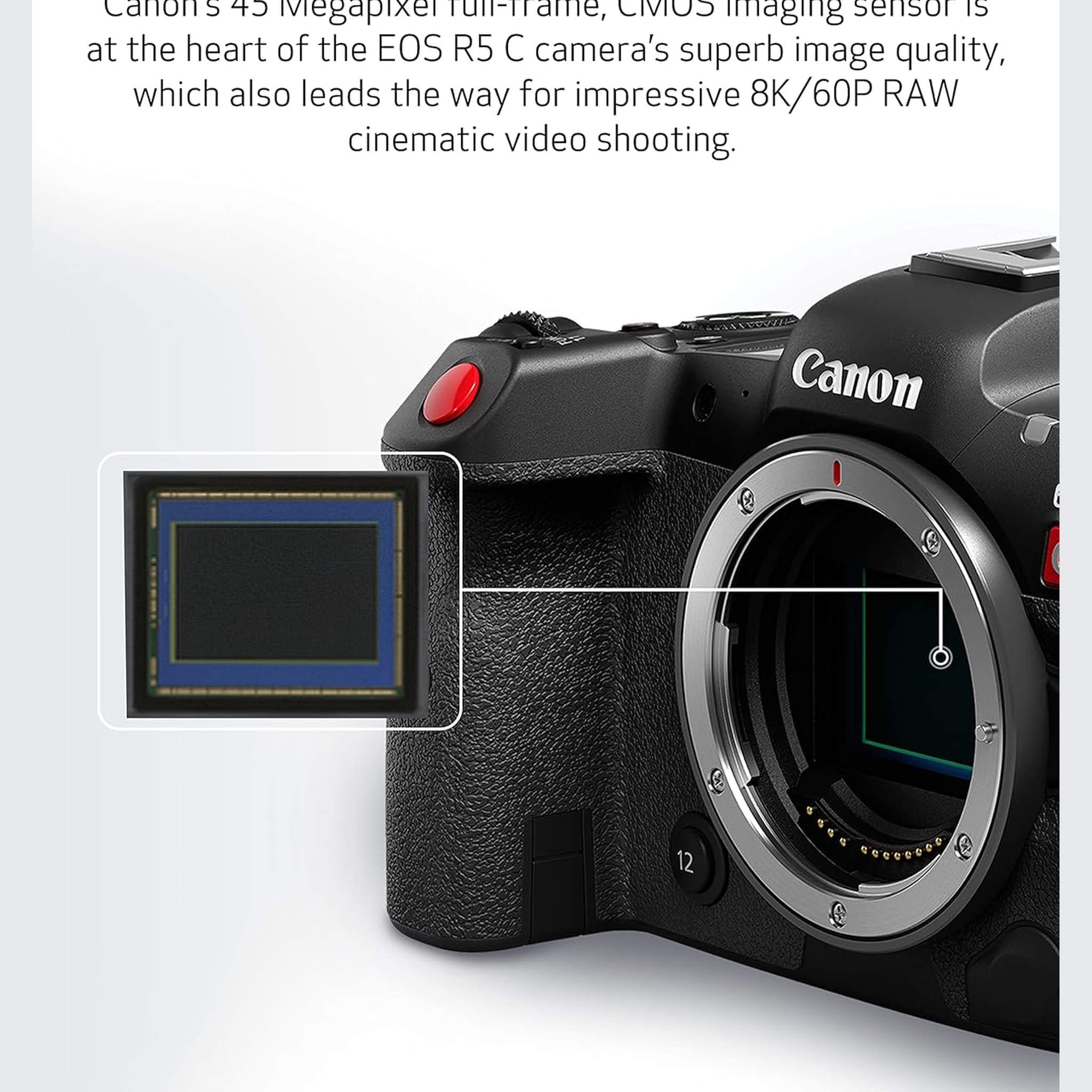 Canon EOS R5 C Mirrorless Digital Cinema Camera Body - Reconditioned Canon