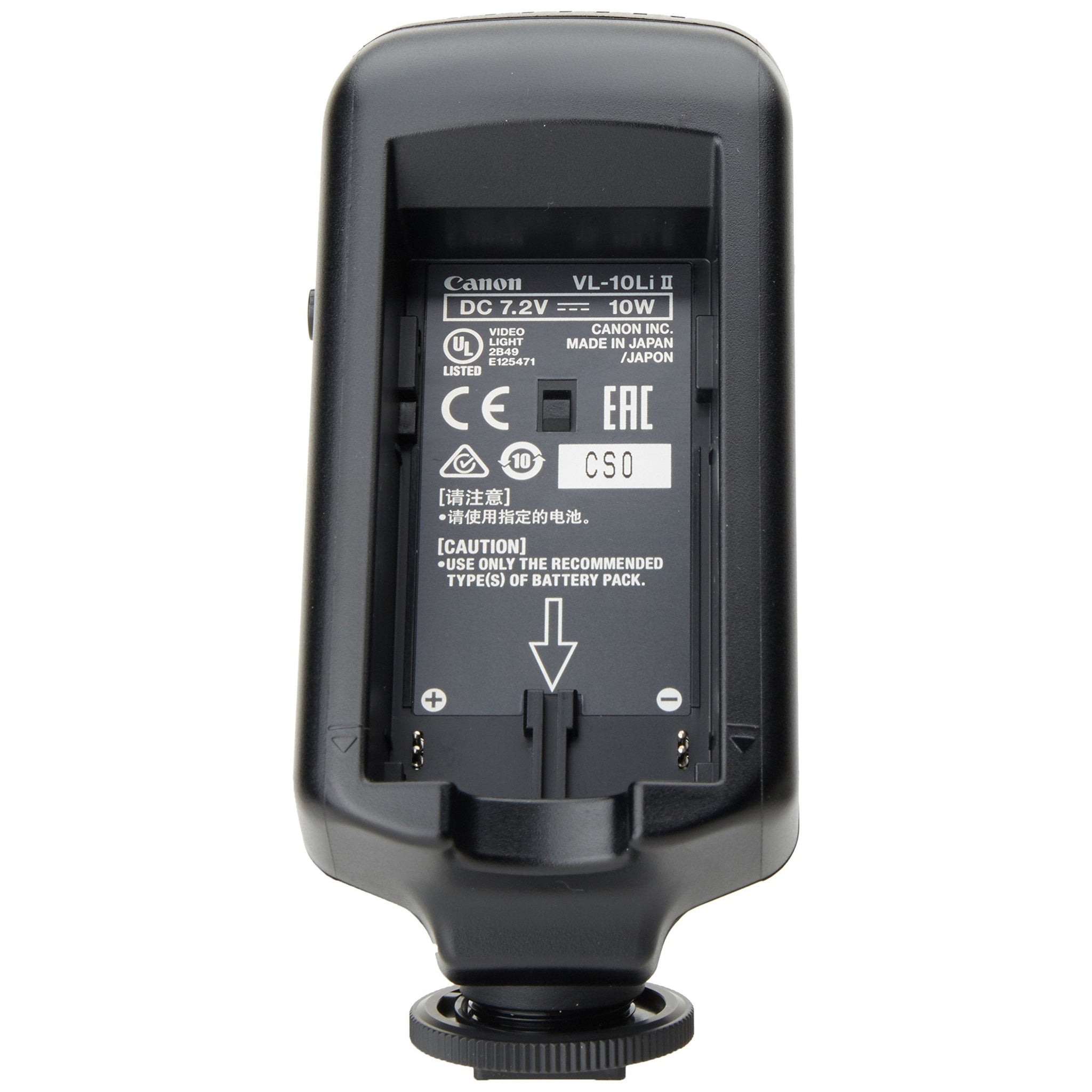 Canon Video Light VL-10Li II for XF305, XF300, XF205, XF200, XF105, XF100, XA25, XA20, XA10 Professional Camcorder