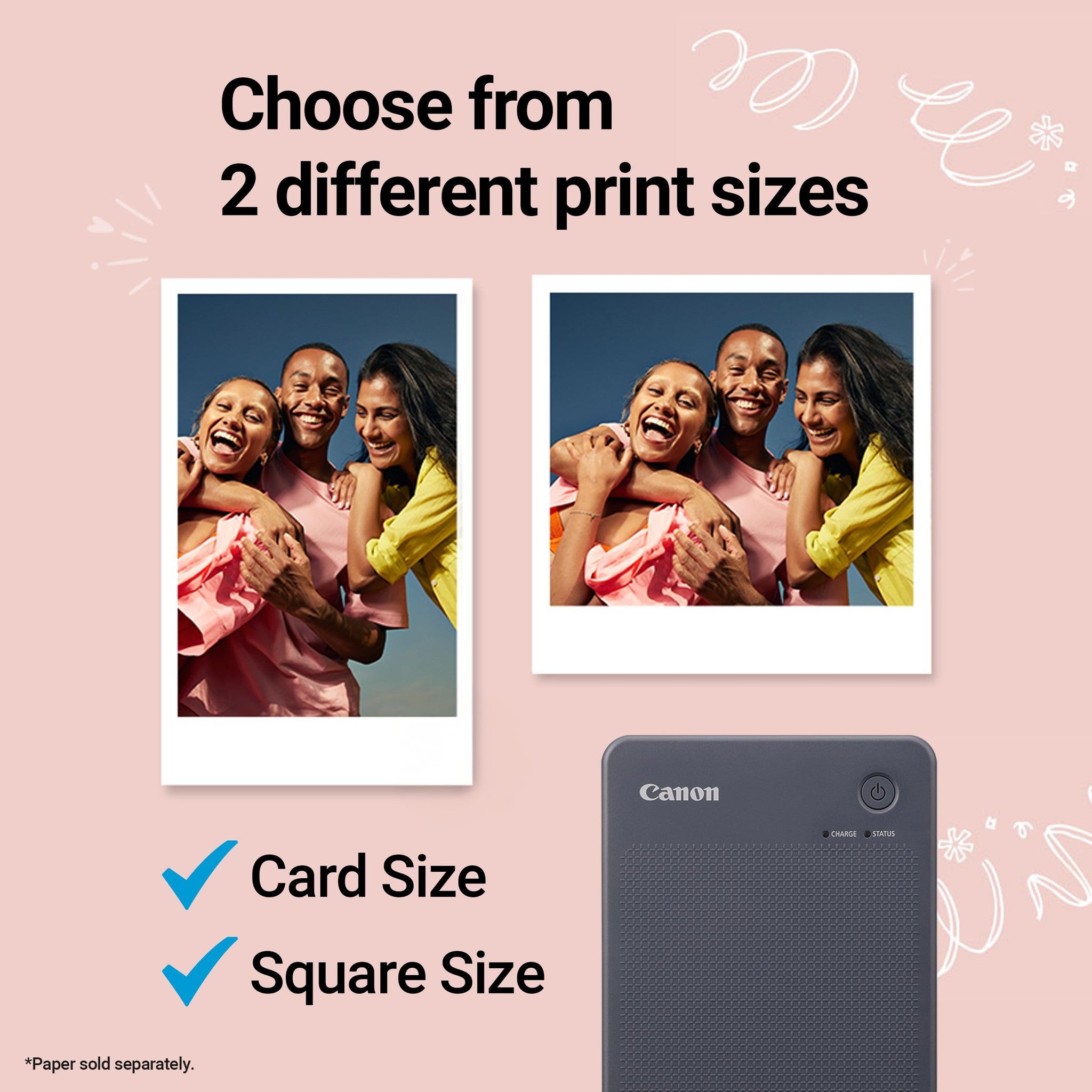 Canon SELPHY QX20 Compact Photo Printer Dark Gray Canon
