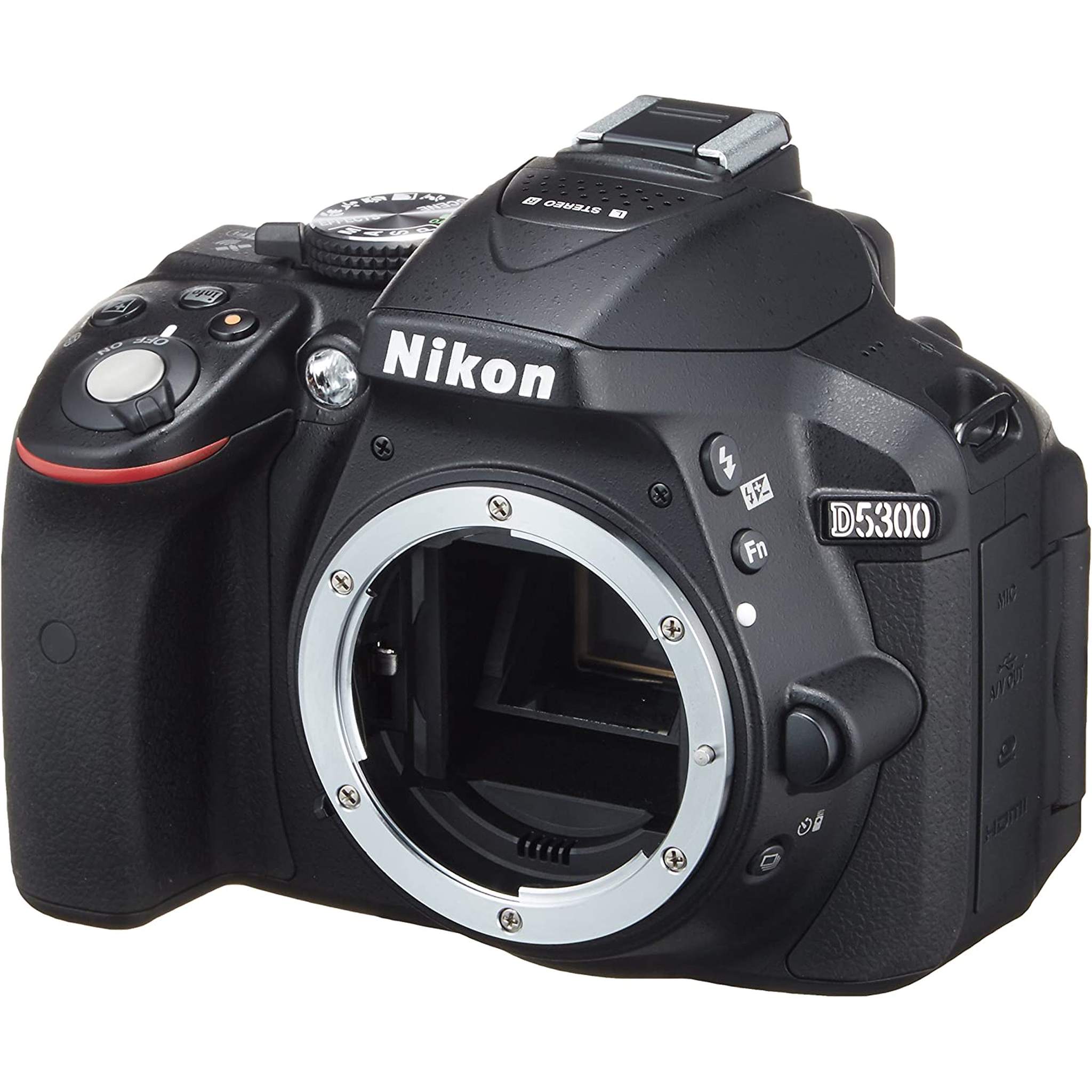 Nikon D5300 24.2MP DSLR Digital Camera Body Only - Black - Imported Model - Used Nikon