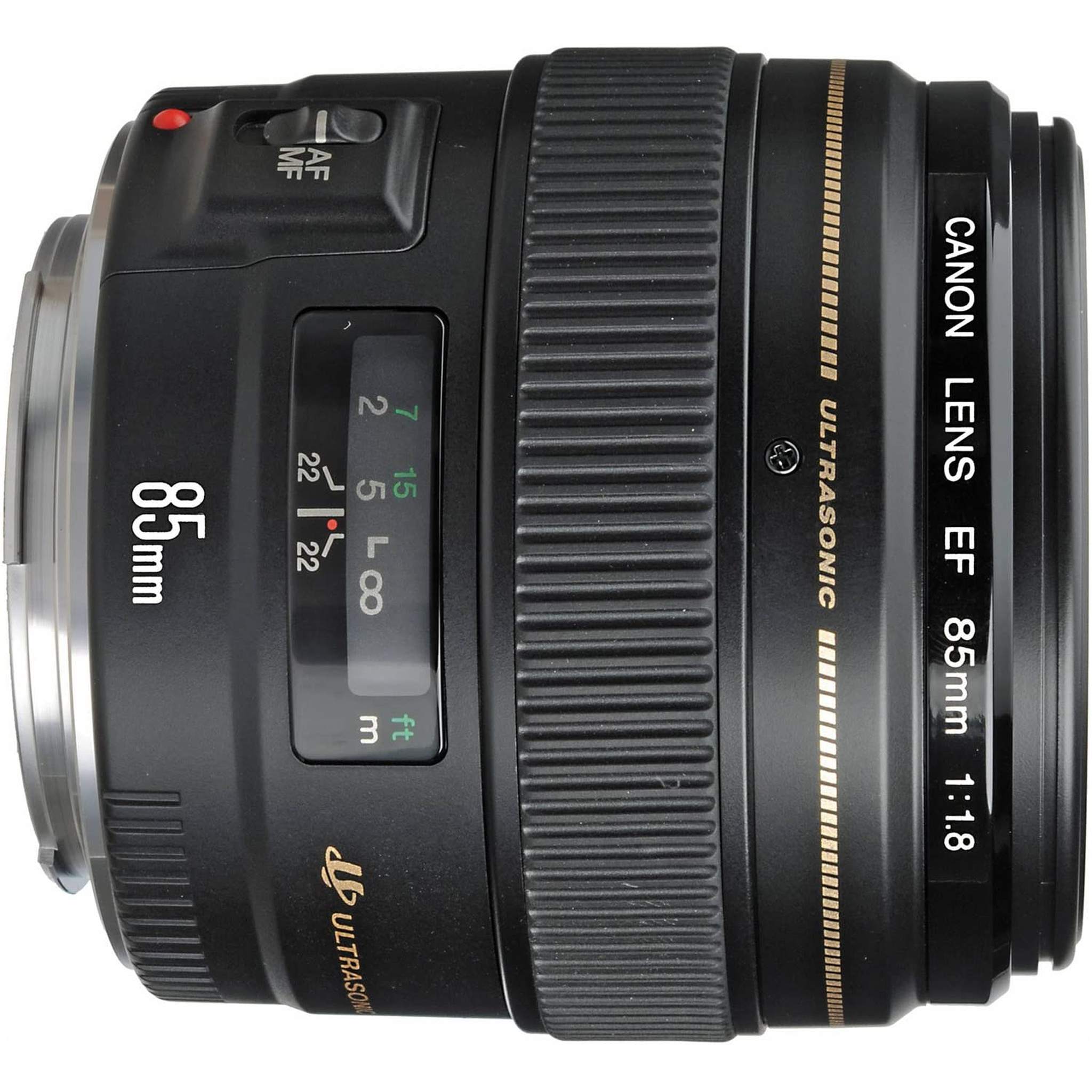 Canon EF 85mm f/1.8 USM Telephoto Lens-International Model Canon