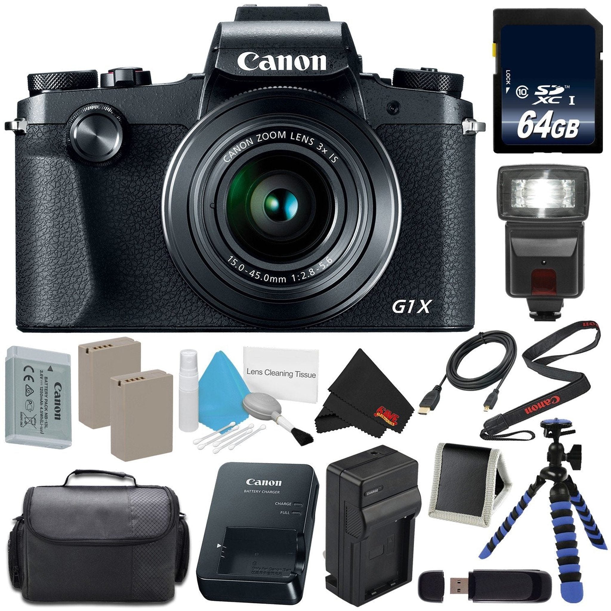 Canon PowerShot G1 X Mark III Digital Camera #2208C001 International Version No Warranty Starter Bundle