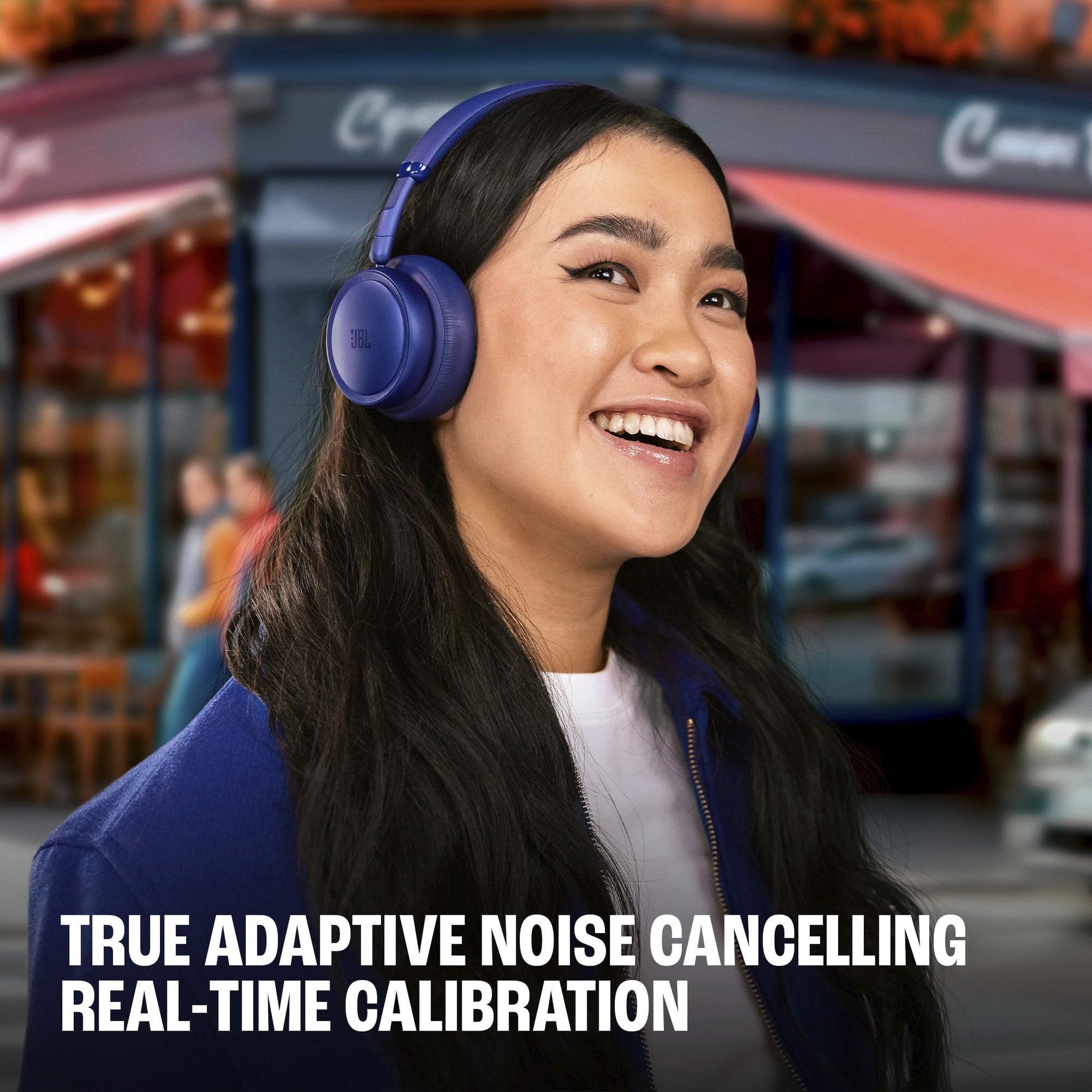 JBL Live 680NC - Wireless on-Ear True Adaptive Noise Cancelling Headphones Black