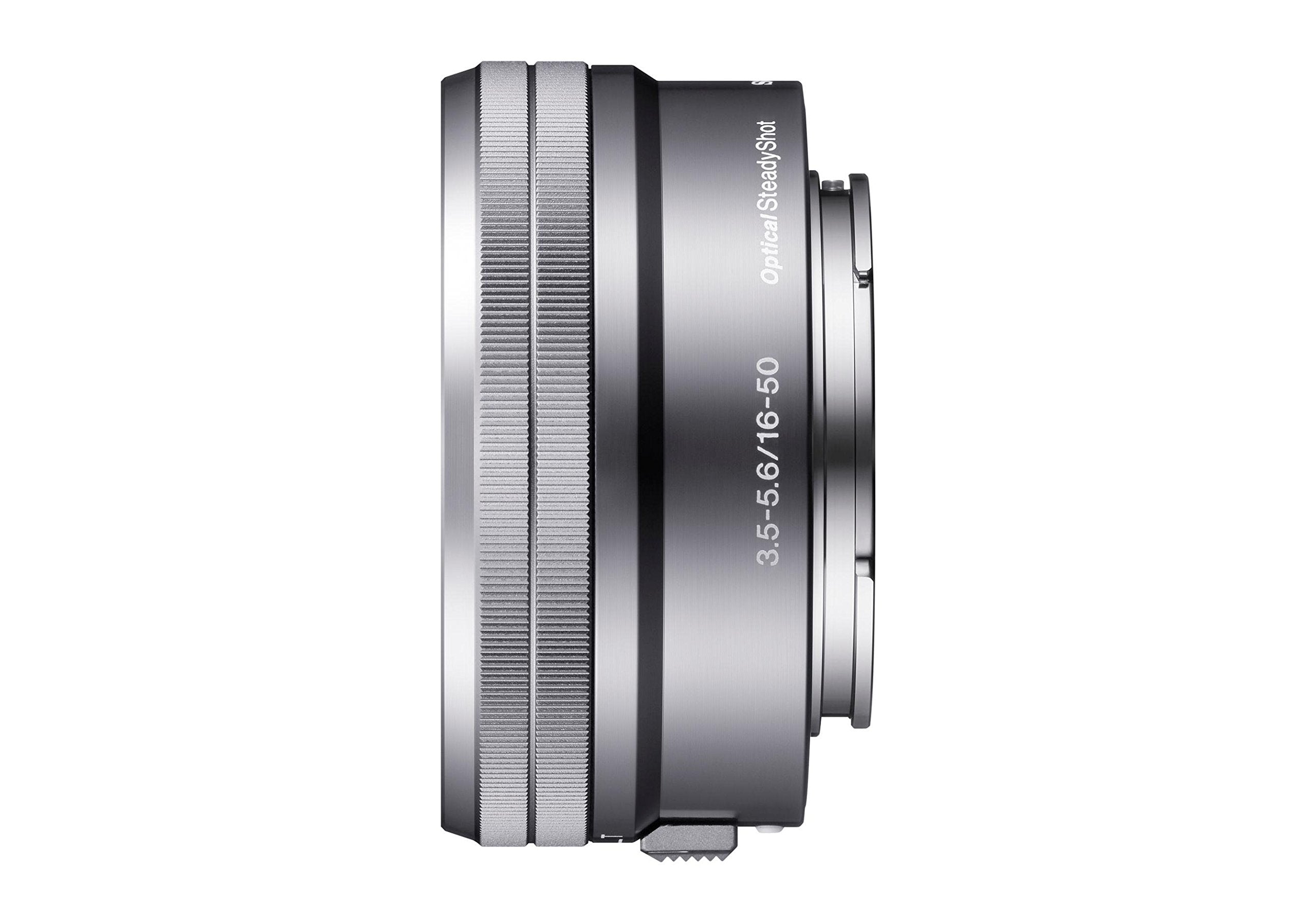 Sony SELP1650 16-50mm Power Zoom Lens Silver, Bulk Packaging
