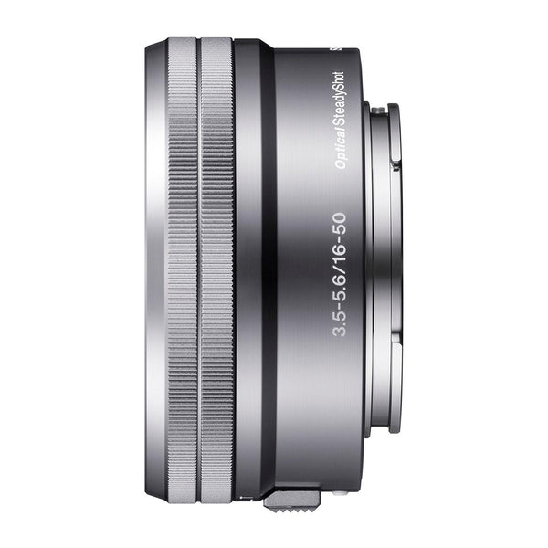 Sony SELP1650 16-50mm Power Zoom Lens (Silver, Bulk Packaging)