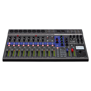Zoom LiveTrak L-12 Digital Mixer & Multitrack Recorder, for Music, Podcasting, and More, 12-Input/ 14-Channel SD Recorder, 14-in/4-out USB Audio Interface, 5 Powered Headphone Outputs Zoom