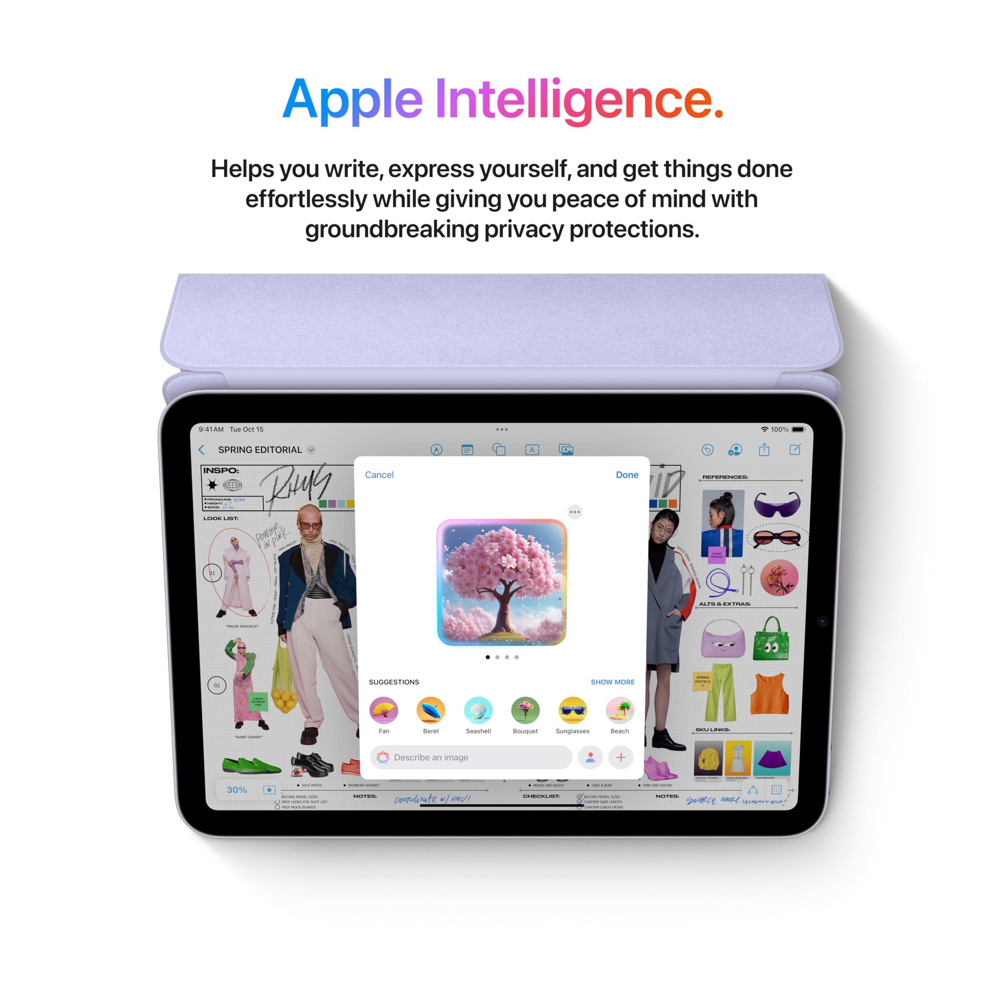 Apple iPad mini A17 Pro : Apple Intelligence, 8.3-inch Liquid Retina Display, 512GB, Wi-Fi 6E, 12MP Front/12MP Back Camera, Touch ID, All-Day Battery Life - Purple