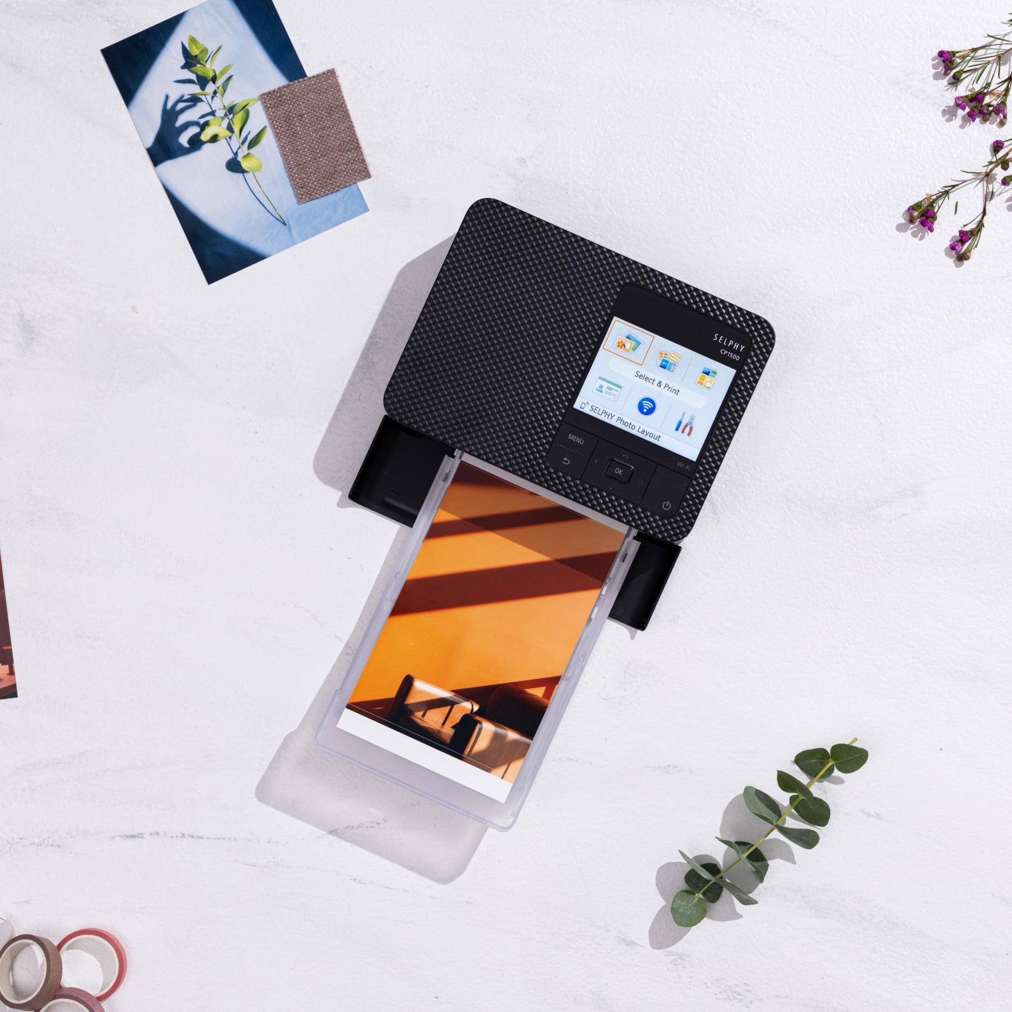 Canon Selphy CP1500 Wireless Compact Photo Printer Black