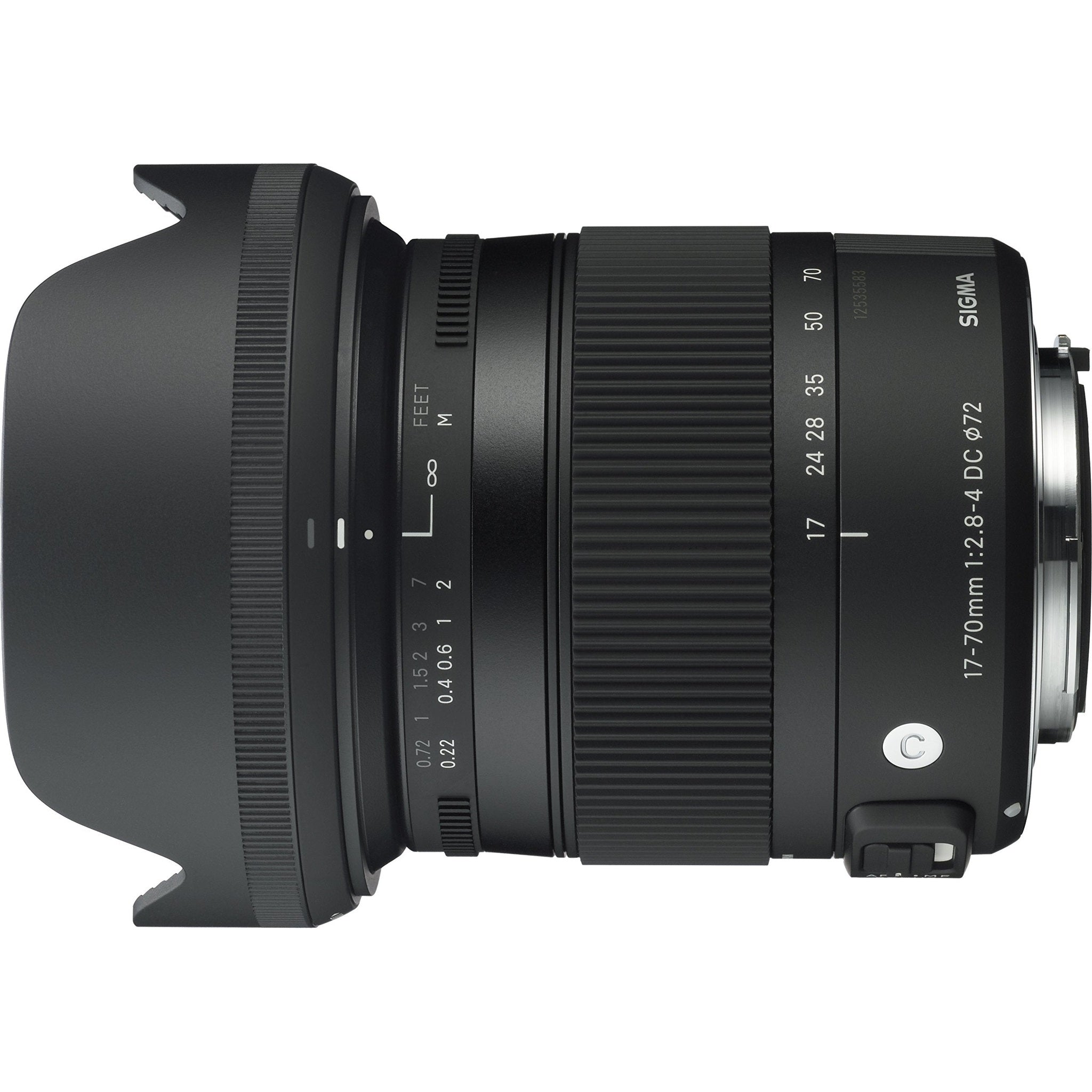 Sigma 17-70mm F2.8-4 Contemporary DC Macro OS HSM Lens for Nikon - Used SIGMA