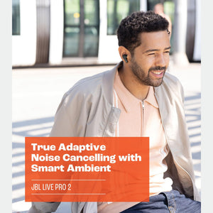 JBL Live Pro 2 - True Wireless Noise Cancelling Earbuds Silver