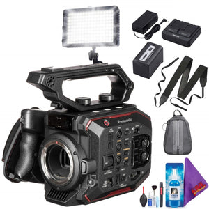 Panasonic AU-EVA1 Compact 5.7K Super 35mm Cinema Camera - Battery - Backpack - LED Panel Light - Pro Accessories Bundle
