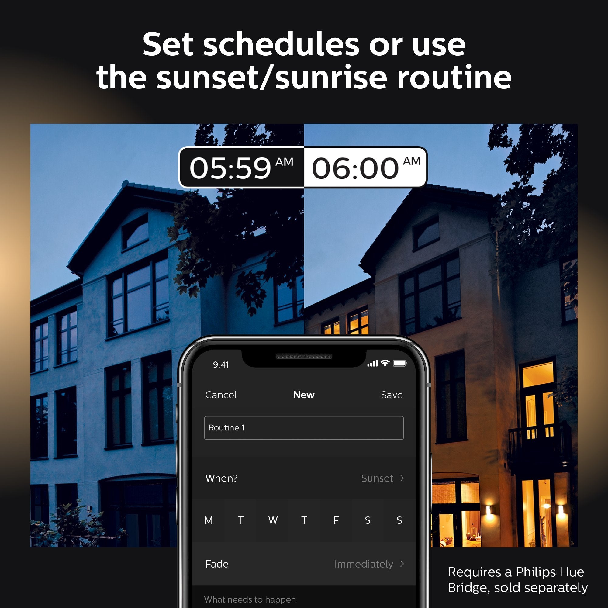 Philips Hue Inara White Outdoor Lantern, Wall Fixture & 1 Hue White A19 LED Smart Bulb, Use with Alexa, Homekit & Google