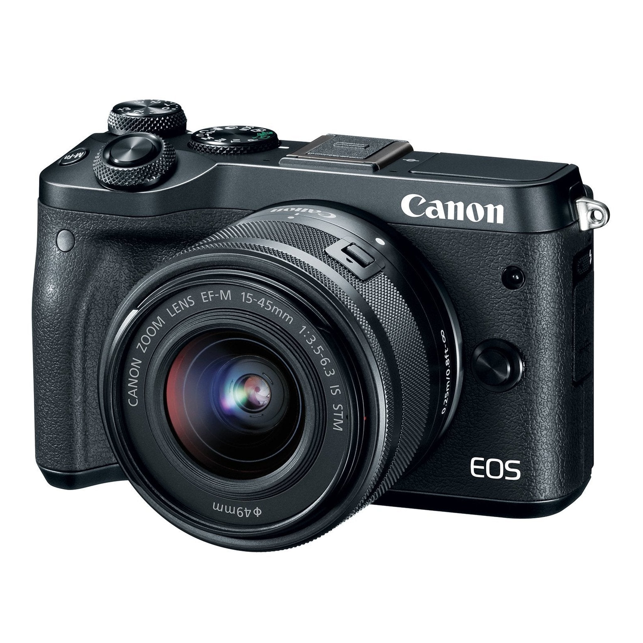 Canon EOS M6 Black EF-M 15-45mm f/3.5-6.3 IS STM Lens Kit - Used Canon