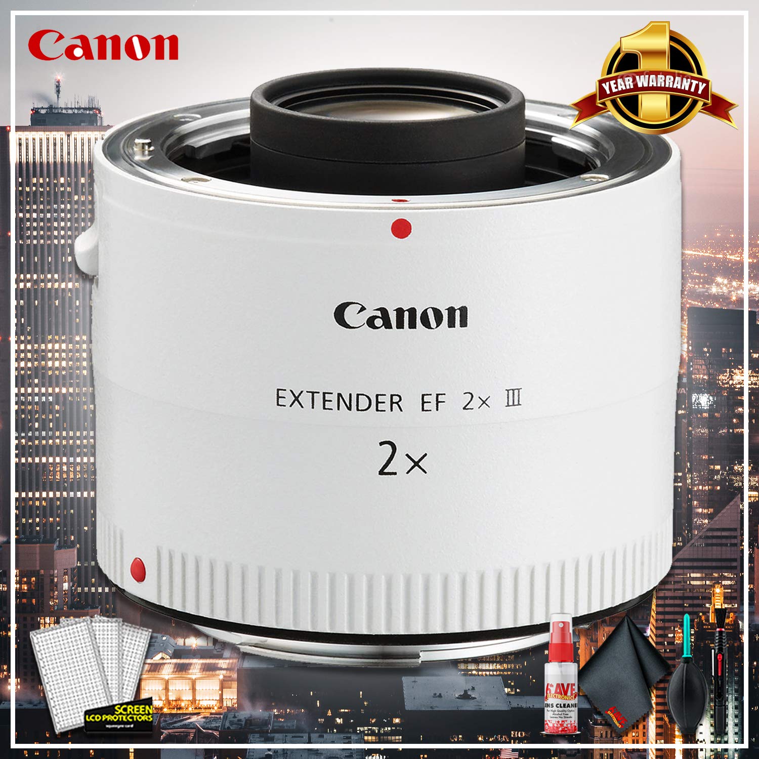 Canon Extender EF 2X III (Intl Model) + Cleaning Kit