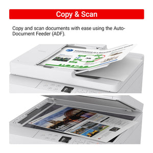 Canon PIXMA TR7120 Wireless Color Inkjet Printer for Duplex Printing, White - Home Printer with Copier/Scanner, Auto Document Feeder, Compact Design, Intuitive Control Panel
