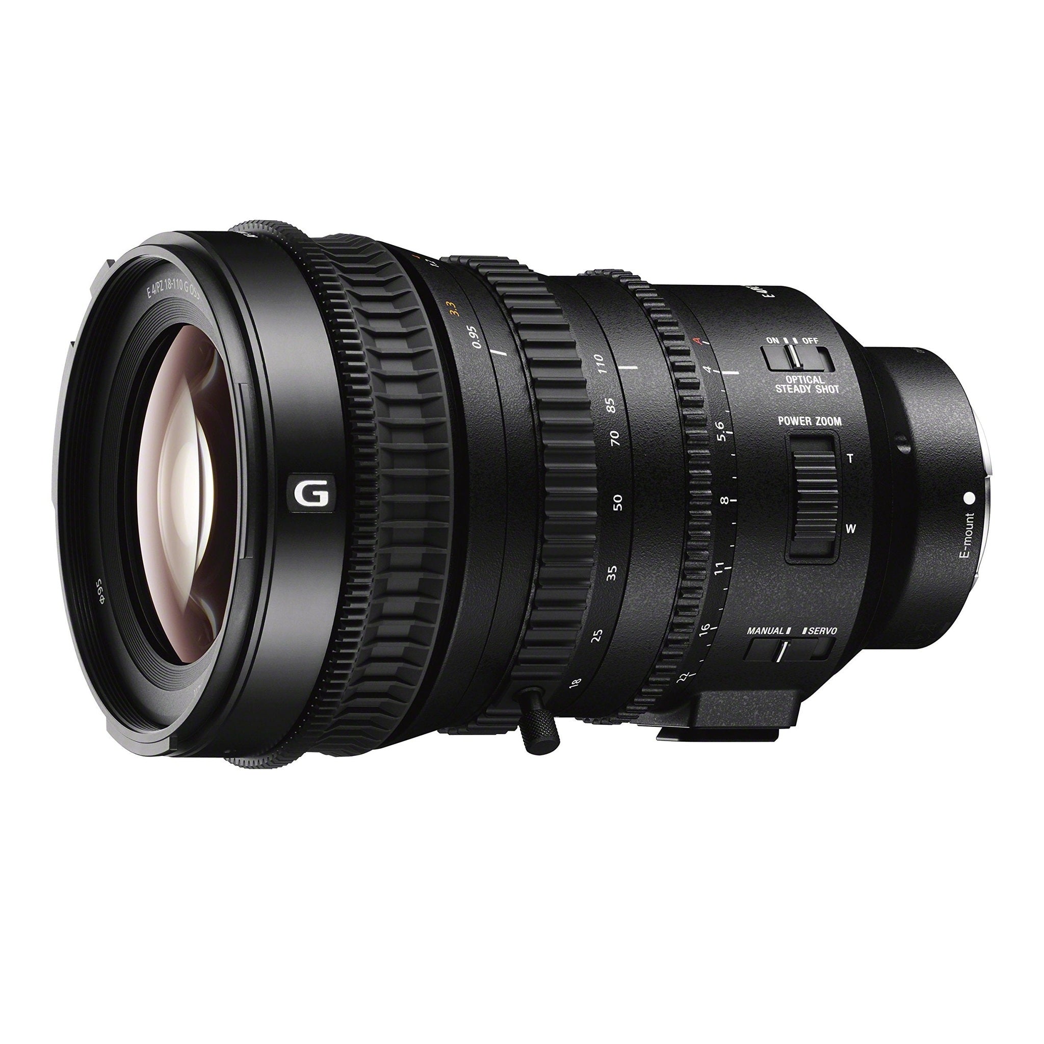 Sony SELP18110G 18-110mm f/4-22 Fixed Zoom Camera Lens, Black - Refurbished - Used Sony