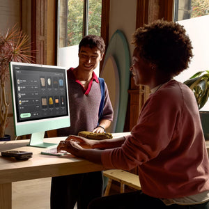 Apple 2024 iMac All-in-One Desktop Computer with M4 chip with 10-core CPU and 10-core GPU: Built for Apple Intelligence, 24-inch Retina Display, 16GB Unified Memory, 256GB SSD Storage; Silver - Reconditioned