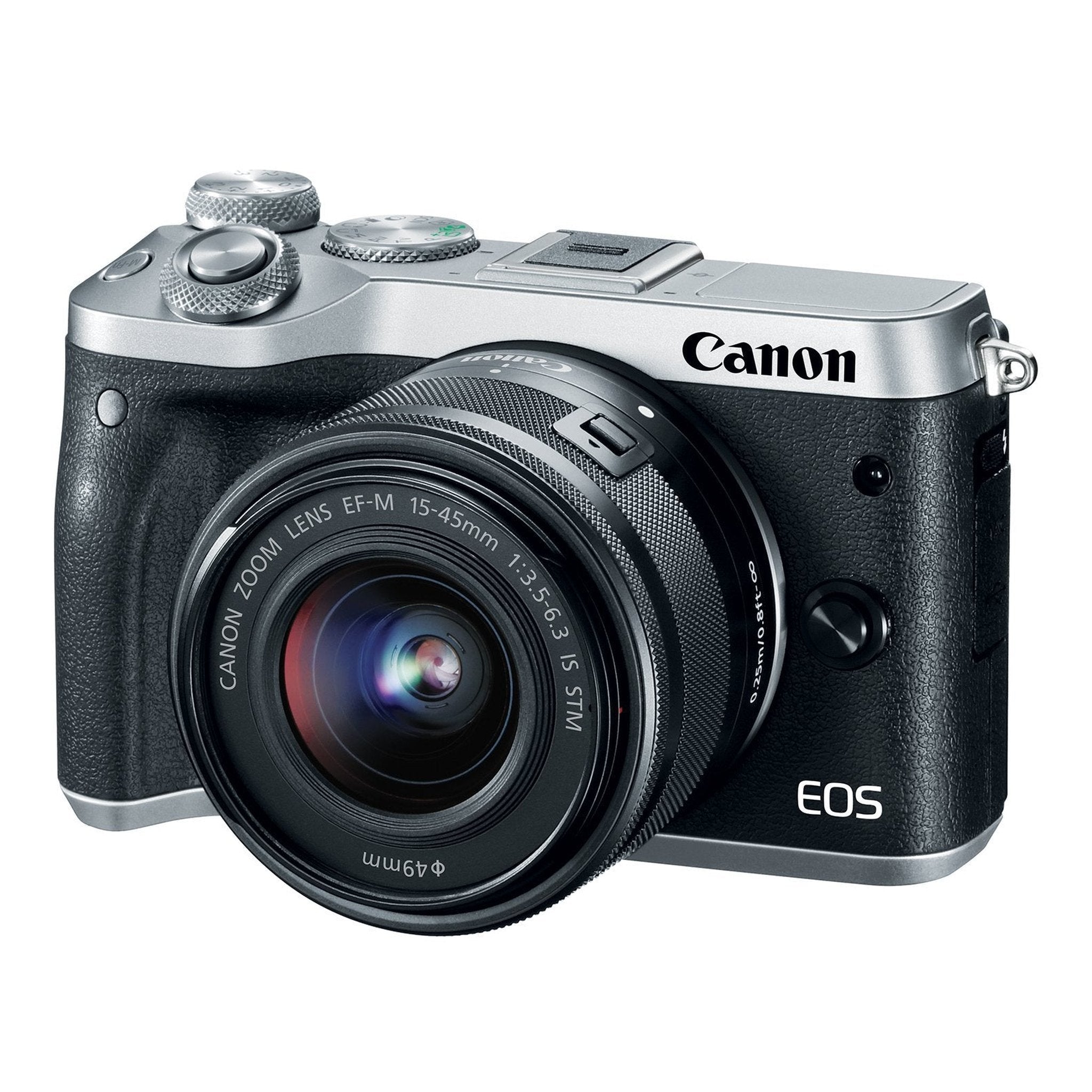Canon EOS M6 Silver EF-M 15-45mm f/3.5-6.3 IS STM Lens Kit - Used Canon