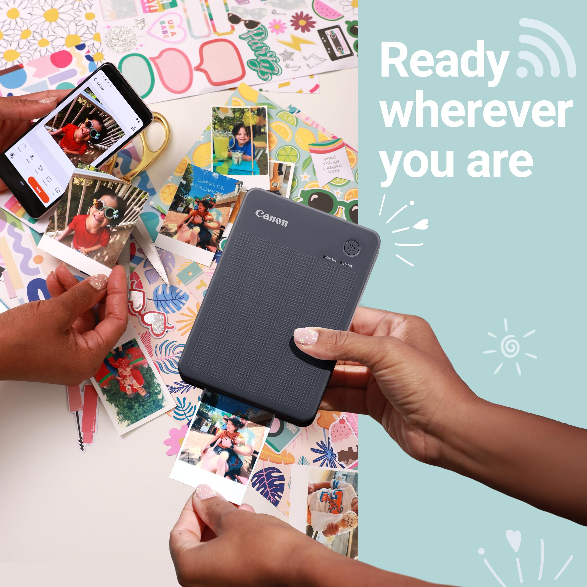 Canon SELPHY QX20 Compact Photo Printer Dark Gray