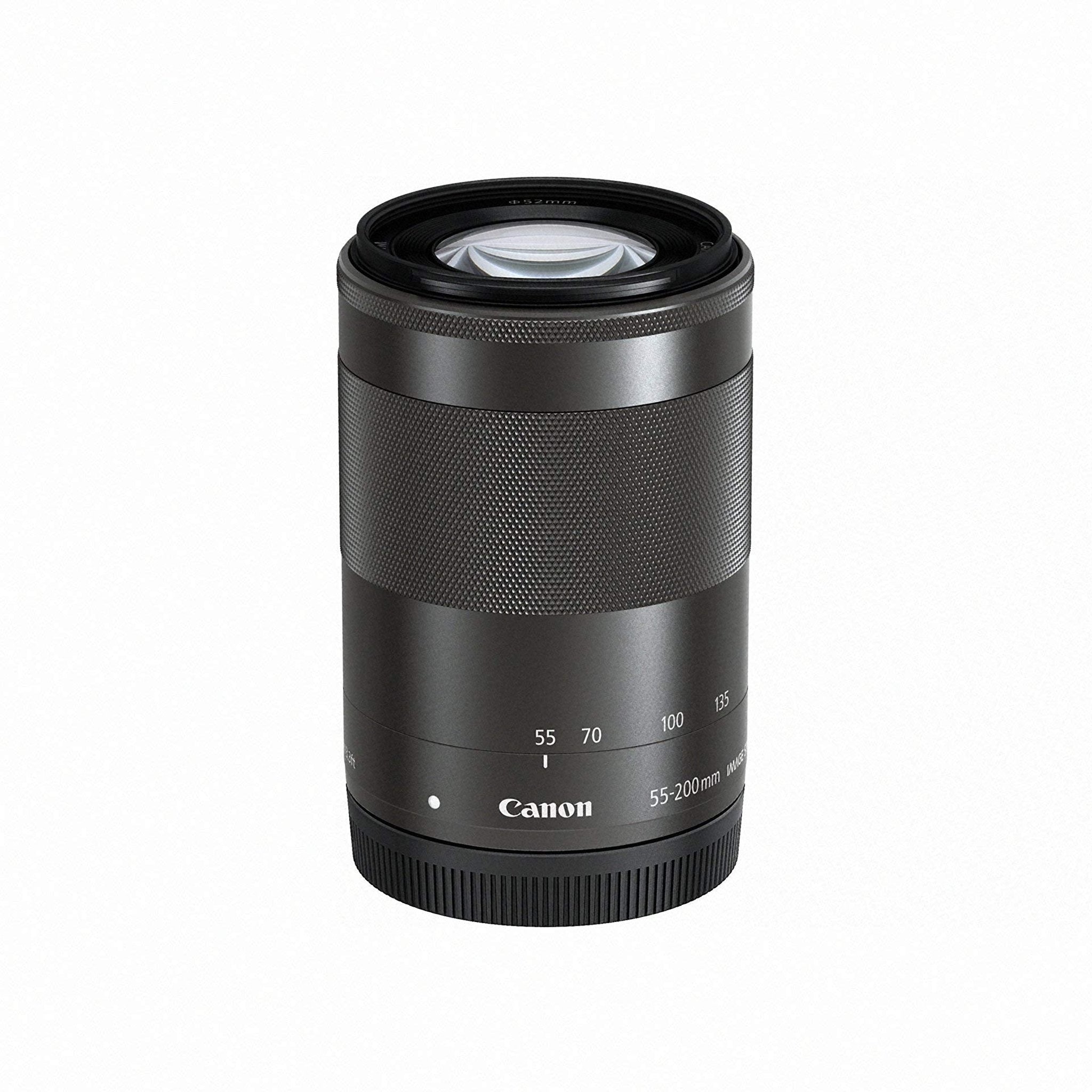 Canon EF-M 55-200mm f/4.5-6.3 Image Stabilization STM Lens Black Renewed - Reconditioned Canon
