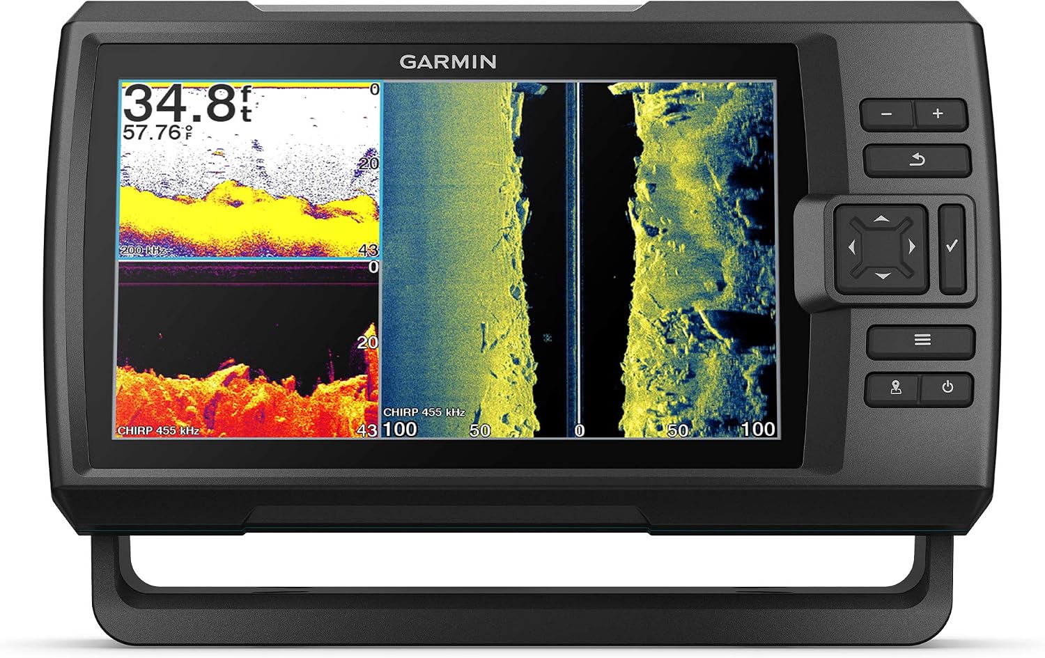 Garmin Striker Vivid 9sv, Easy-to-Use 5-inch Color Fishfinder and Sonar Transducer, Vivid Scanning Sonar Color Palettes, 9 inch (010-02554-00)