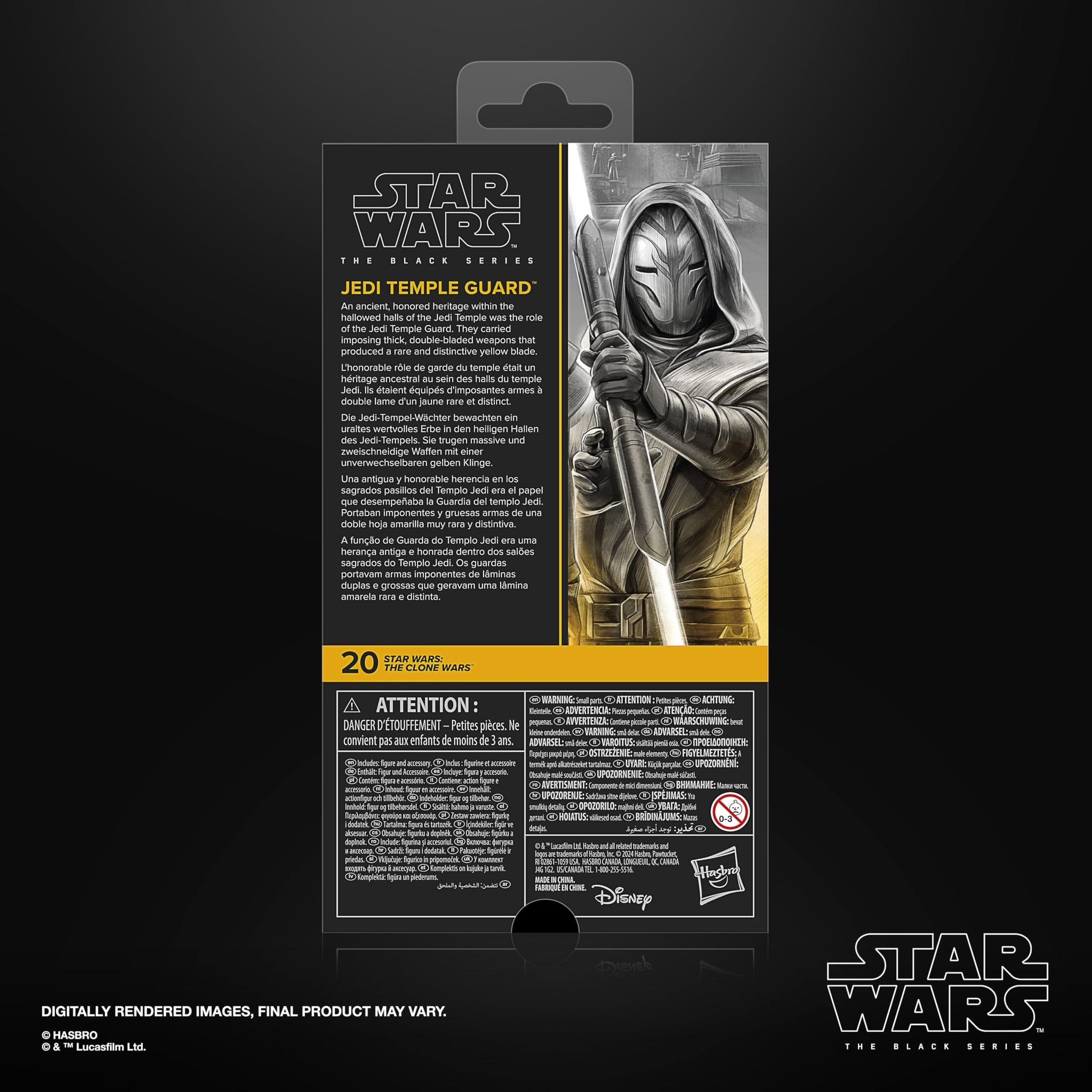 STAR WARS The Black Series Jedi Temple Guard, The Clone Wars Premium Collectible 6 Inch Action Figure