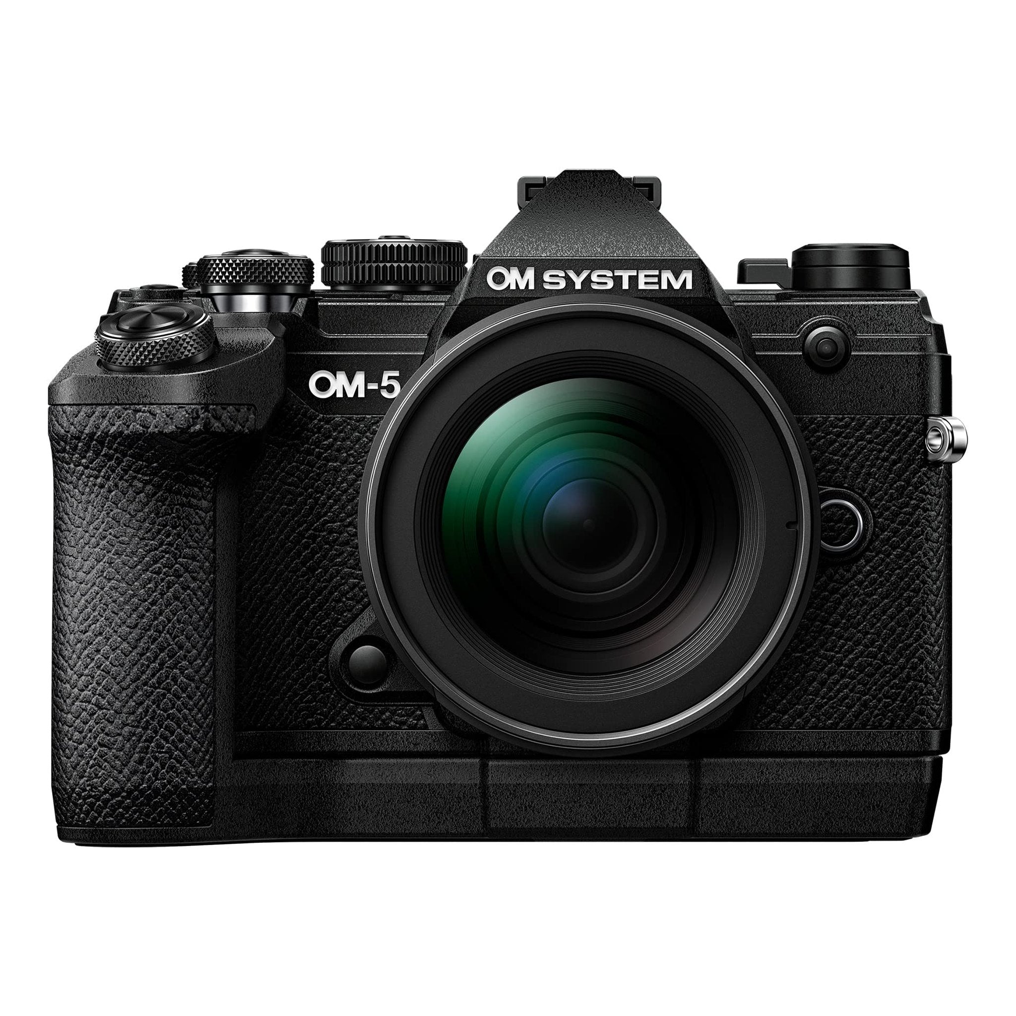 OM System OM-5 Black Micro Four Thirds System Camera M.Zuiko Digital ED 12-45mm F4.0 PRO kit Outdoor Camera Weather Sealed Design 5-Axis Image Stabilization 50MP Handheld High Res Shot OM Digital Solutions