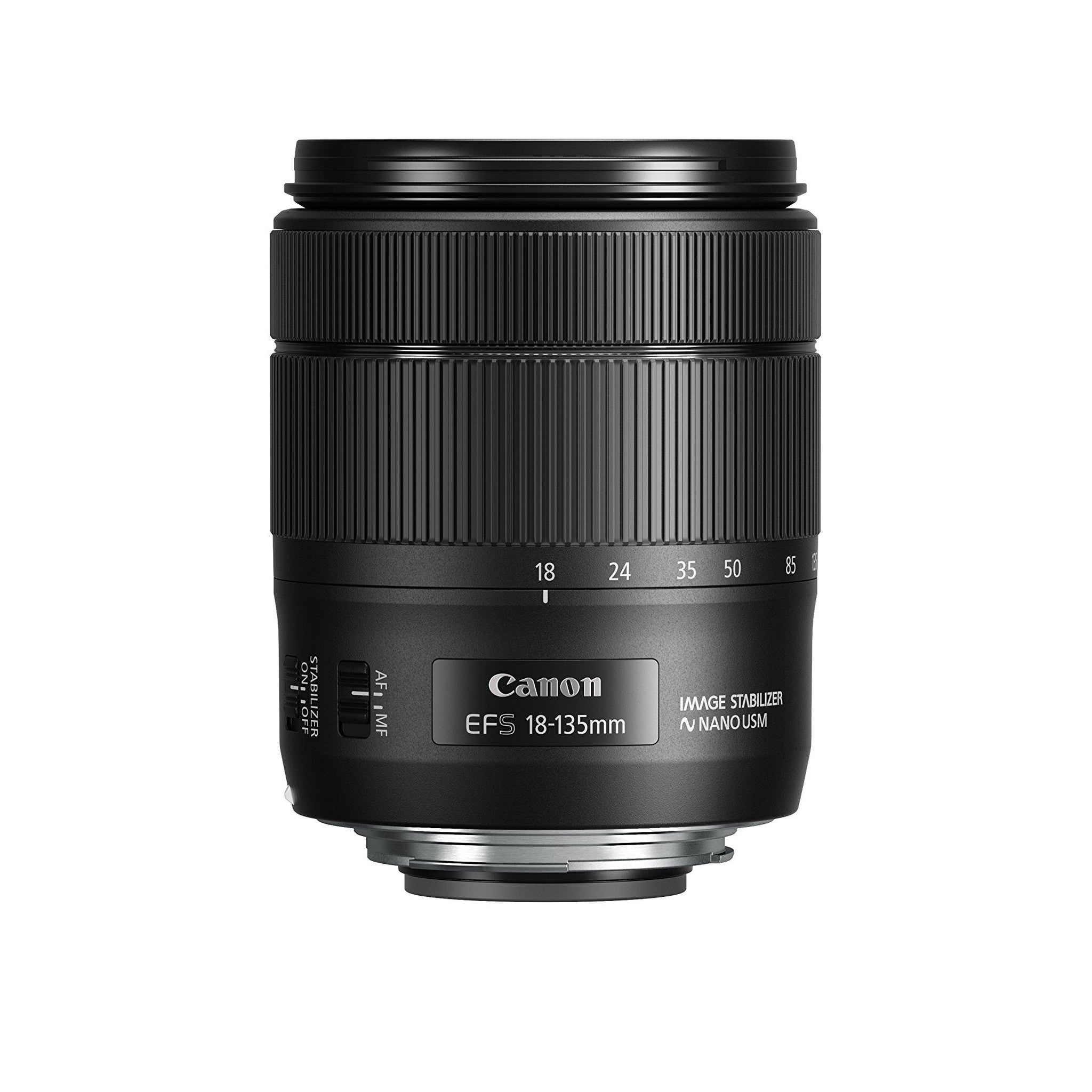 Canon EF-S 18-135mm f/3.5-5.6 Image Stabilization USM Lens Black - Used Canon