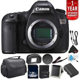 Canon EOS 5DS Digital SLR Camera 0581C002 Body Only - Camera Bundle with 32GB Memory Card International Version Starter Bundle