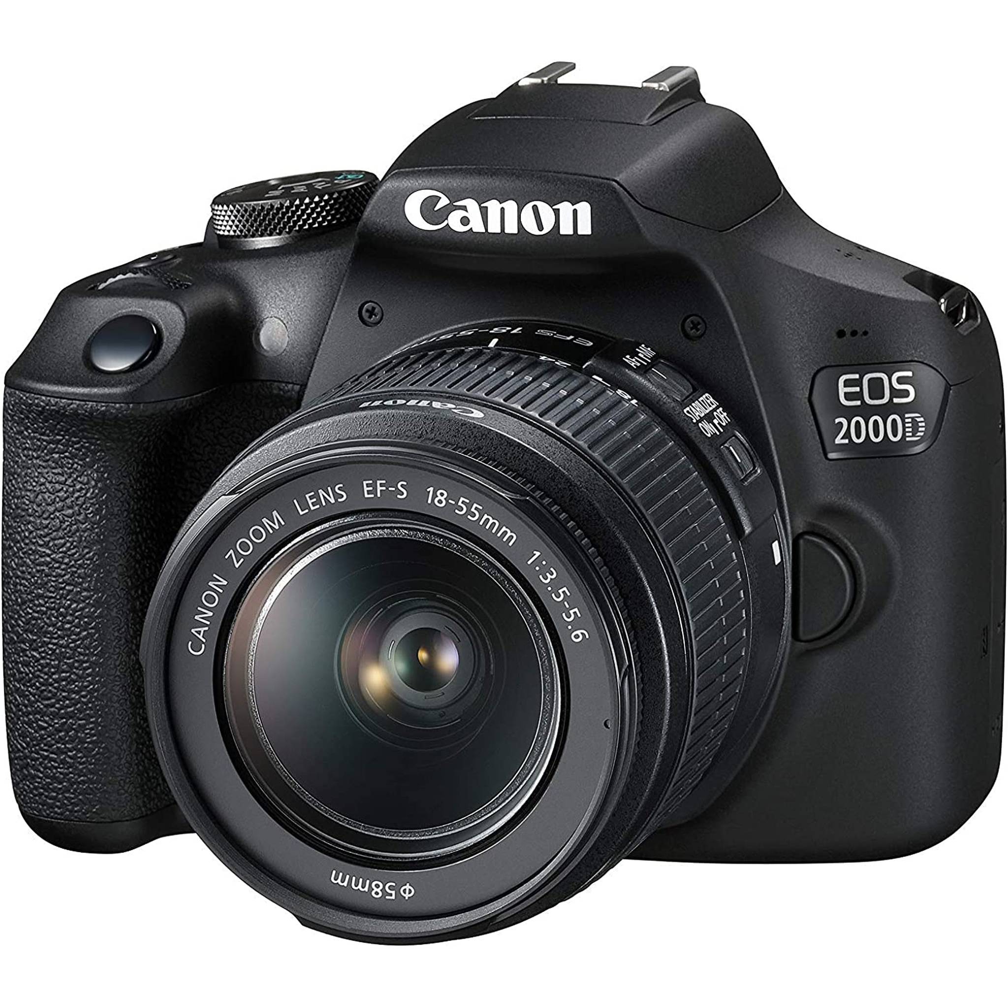Canon EOS 2000d Rebel T7 EF18-55mm + EF 75-300mm Double Zoom KIT Canon