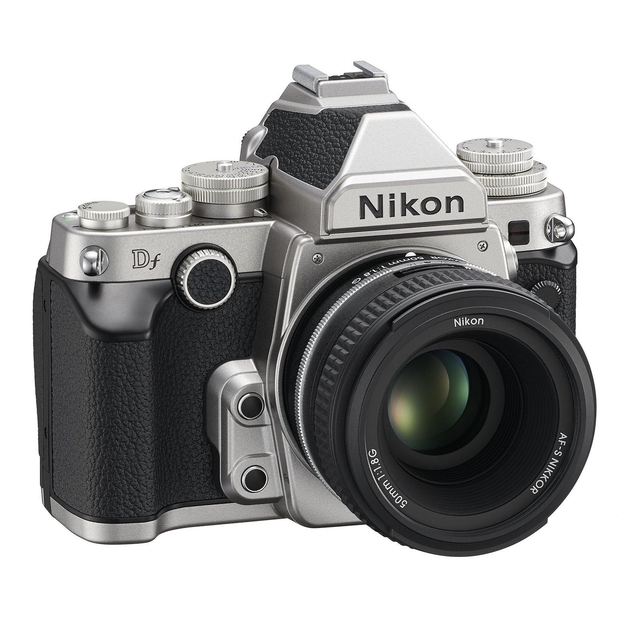 Nikon Df 16.2 MP CMOS FX-Format Digital SLR Camera with AF-S NIKKOR 50mm f/1.8G Special Edition Lens Silver - Used Nikon